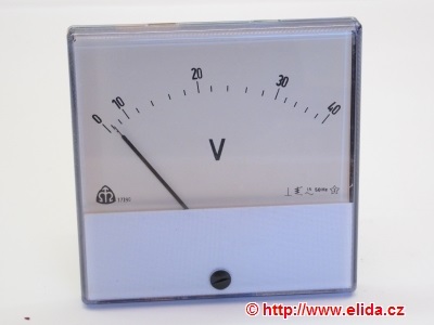 voltmetr FP 120        0- 40 V